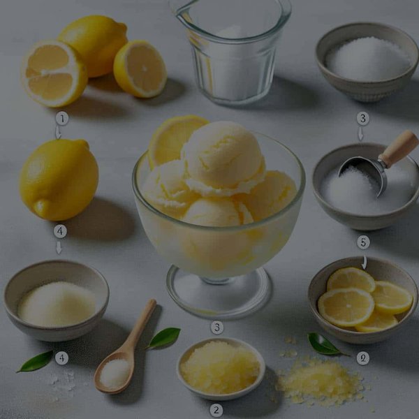 Quel est le processus pour créer un sorbet au citron maison sans sorbetière?
